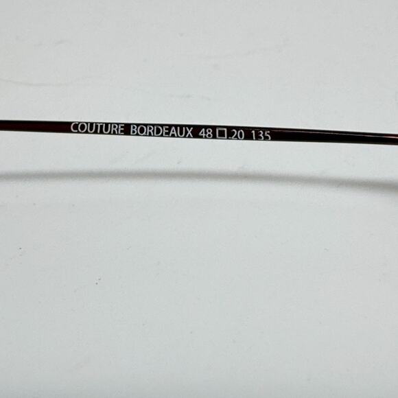 Francesco Smaito Couture Bordeaux eyeglasses Frames half rim 48-20-135 19617 - Picture 5 of 7